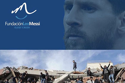 Messi donates millions of euros to help Turkey and Syri