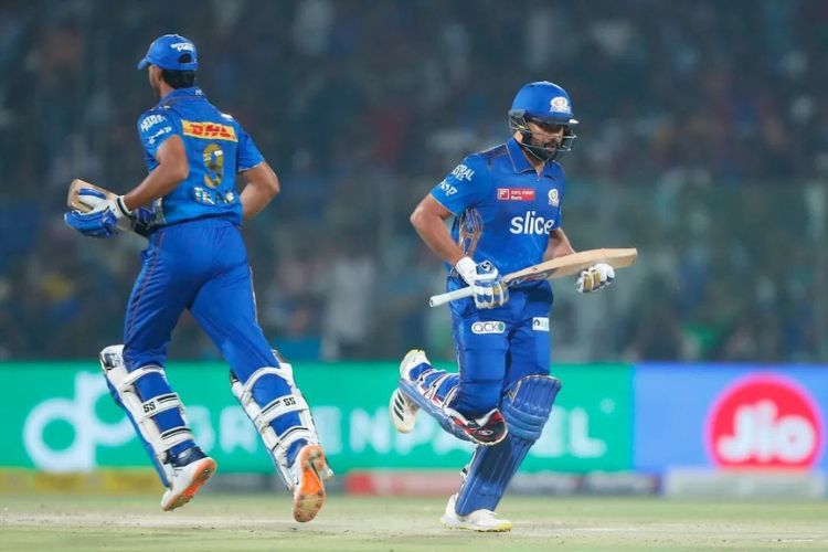 Mumbai edged Delhi by six wickets in a thriller, getting their first win of the season