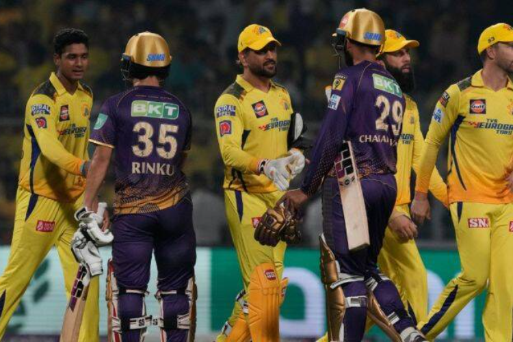 Chennai thumps Kolkata by 49 runs at Eden Gardens for a fifth win, tops points table