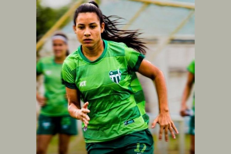 The first ever Brazilian female footballer in IWL, Cynthia's presence is inspiring local footballers