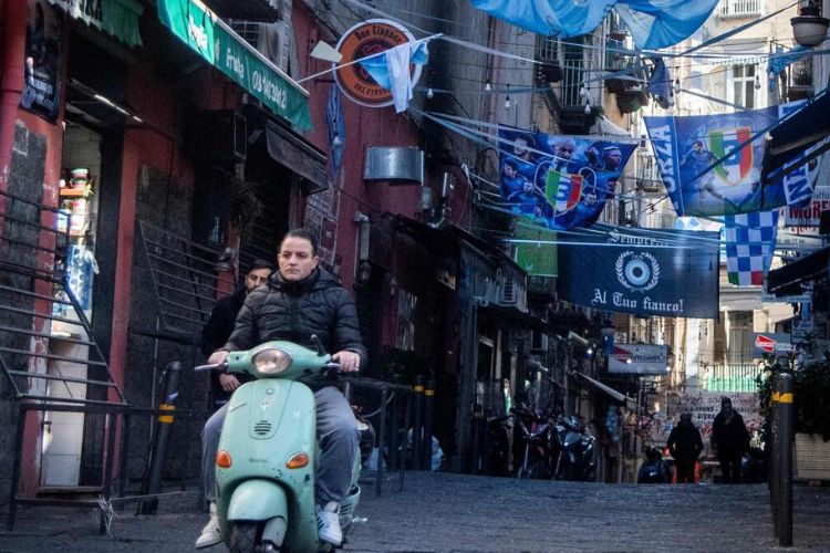 Fans start celebrating Napoli's first Serie-A title after 33 years already before the decider