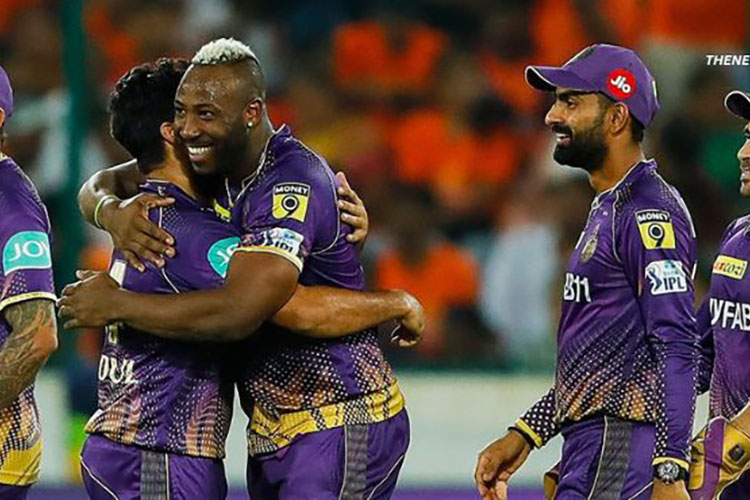 Russell and Rinku helped KKR to win a thriller