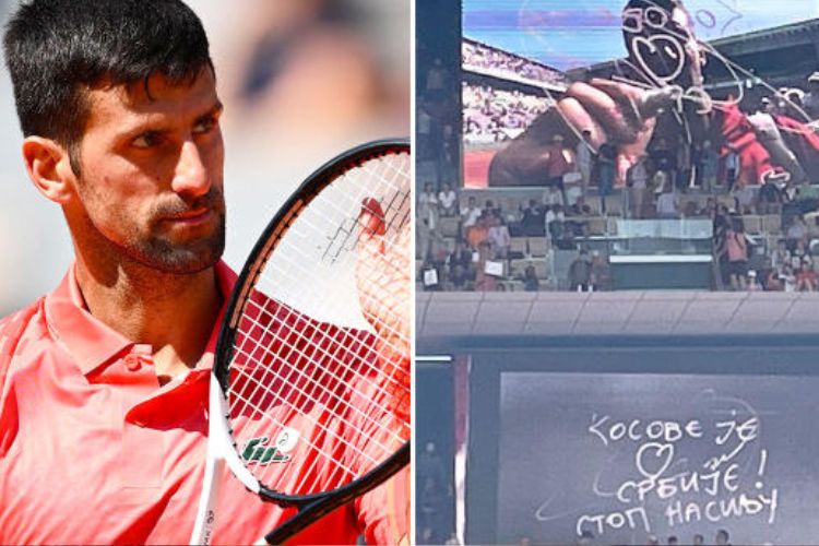 Roland Garros: Novak Djokovic courts controversy with Kosovo 'Heart of Serbia' Message