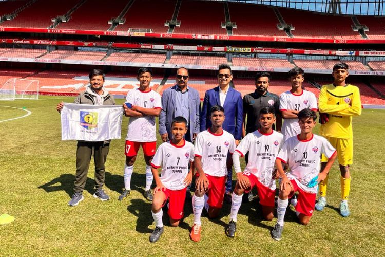 Subhash Arora in a mission of associating his young footballers with European football