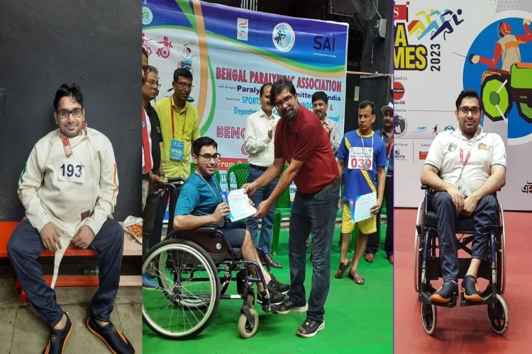 Head high, Bengal's Souvik aims to win an Olympics medal on a wheelchair