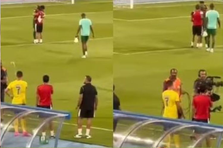 Angry Cristiano Ronaldo throws water, tells cameraman to move away after Al Nassr's draw against Al Shabab