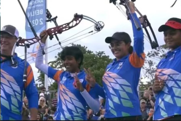 World Archery Championships: Indian women's compound team bag gold in Berlin