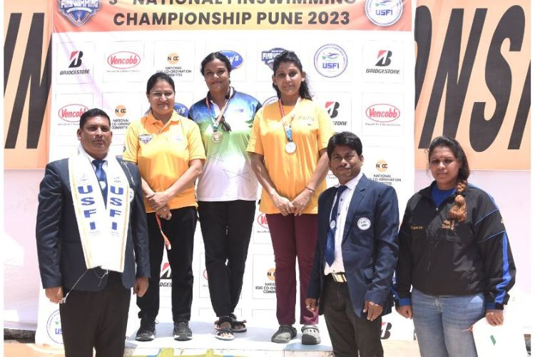 Bengal emerged champions in national Finswimming championship for third time