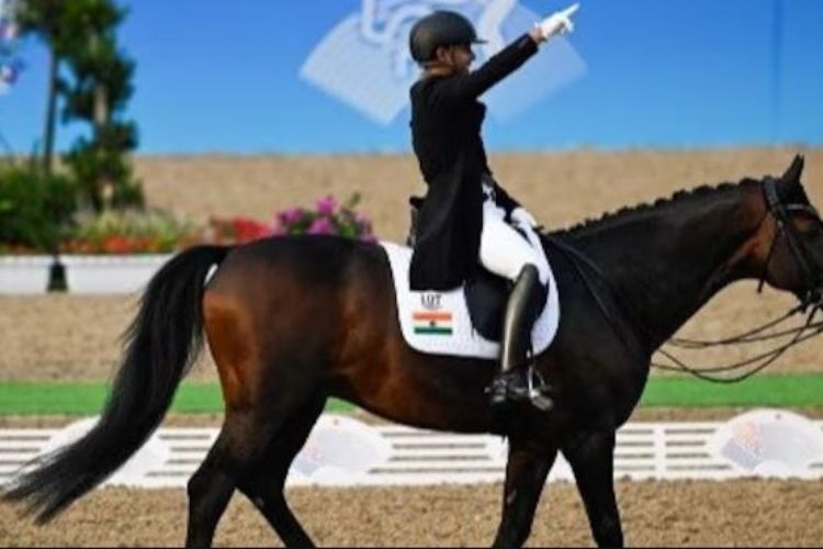 Anush Agarwalla wins historic bronze in Equestrian Dressage Individual event
