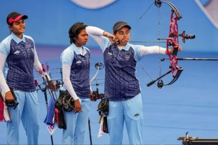 Jyothi, Aditi, Parveen strike gold in compound archery at Asian Games