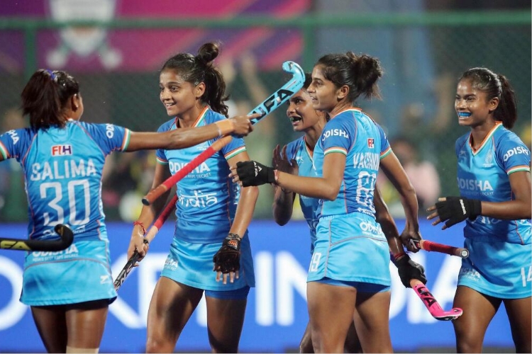 India lifts the trophy after resounding win over Japan