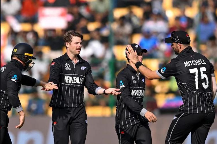 New Zealand through to last-four with a five-wicket win