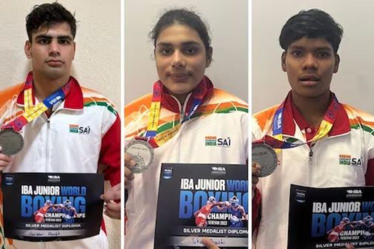 Amisha, Prachi and Hardik get silver in junior World Boxing