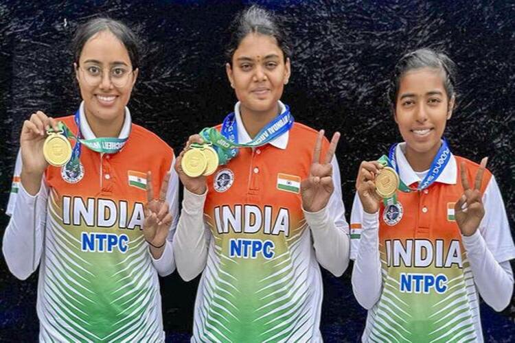 Indian Women's Team Strikes Gold in Archery agian!