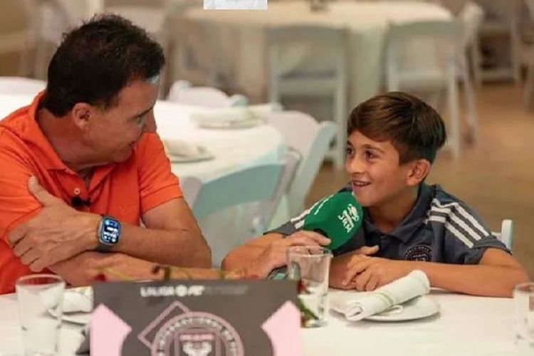 Thiago Messi desires to play with Lamine Yamal