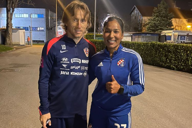 Jyoti returns from Croatia with all fulfilled desires: Winning the Cup and Meeting with Luca Modric