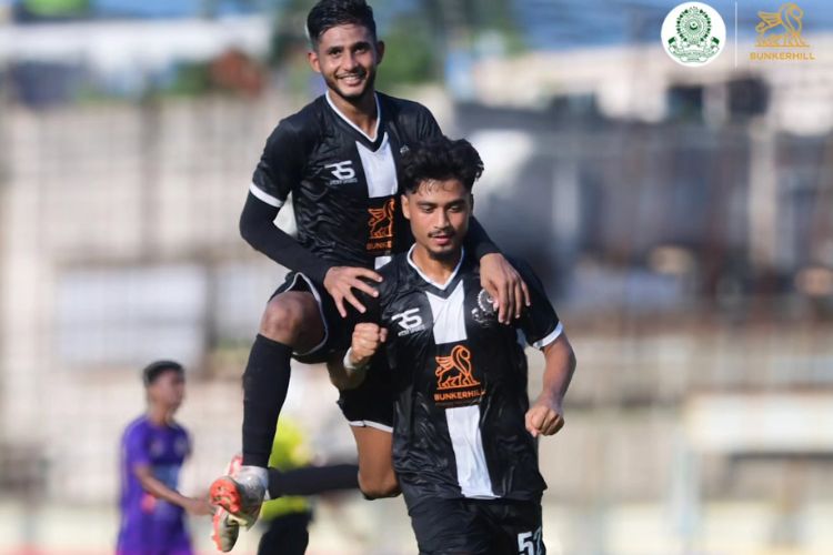 Mohammedan Sporting advanced to the third spot in the League table
