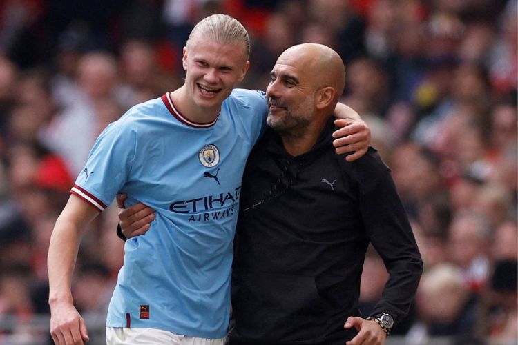 Pep Guardiola Places Haaland at par with Messi and Ronaldo