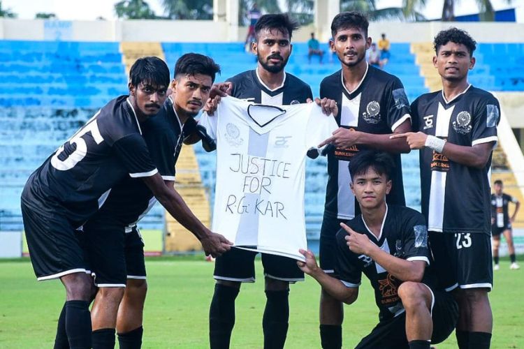 Mohammedan Sporting win, footballers demand ‘justice for RG Kar victim