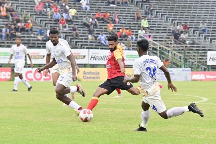 East Bengal drub Customs 4-1, MDSP win also