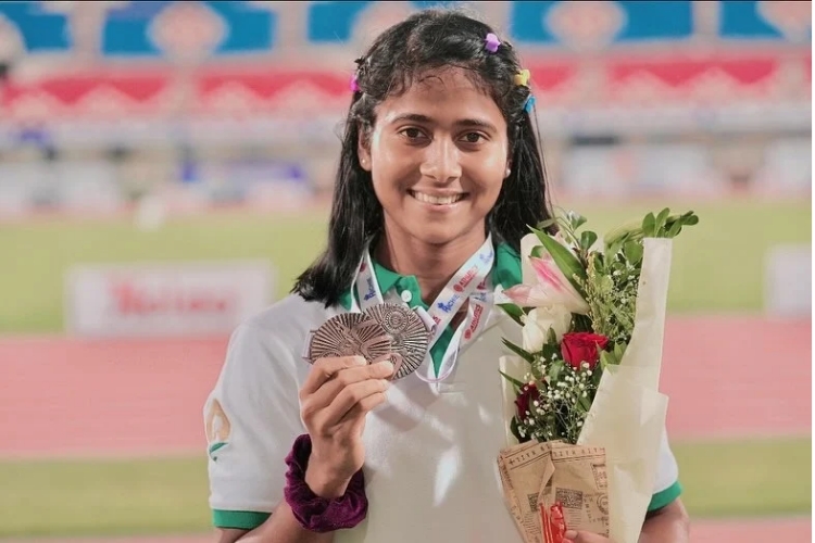 Moumita bags gold in Long Jump and silver in hurdles