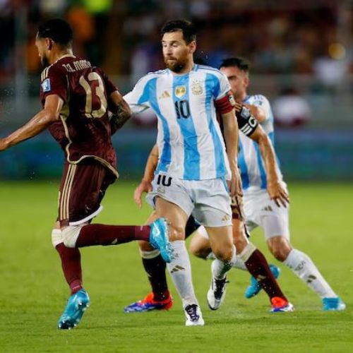 Venezuela force Argentina to draw; Messi calls rain the ‘villain’