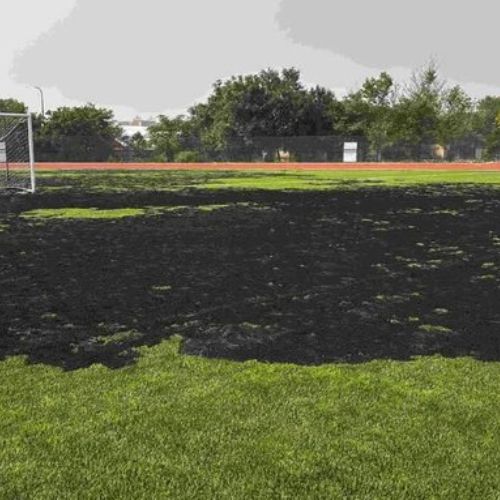 The newly-built ground for Rajasthan United’s I-League home matches severely damaged by fireworks!